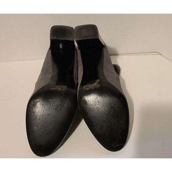 BANANA REPUBLIC URBAN GRAY HANNAH SOCK BOOT BOOTIE BACK ZIP GRAY SIZE 9 1/2 M - Picture 9 of 9